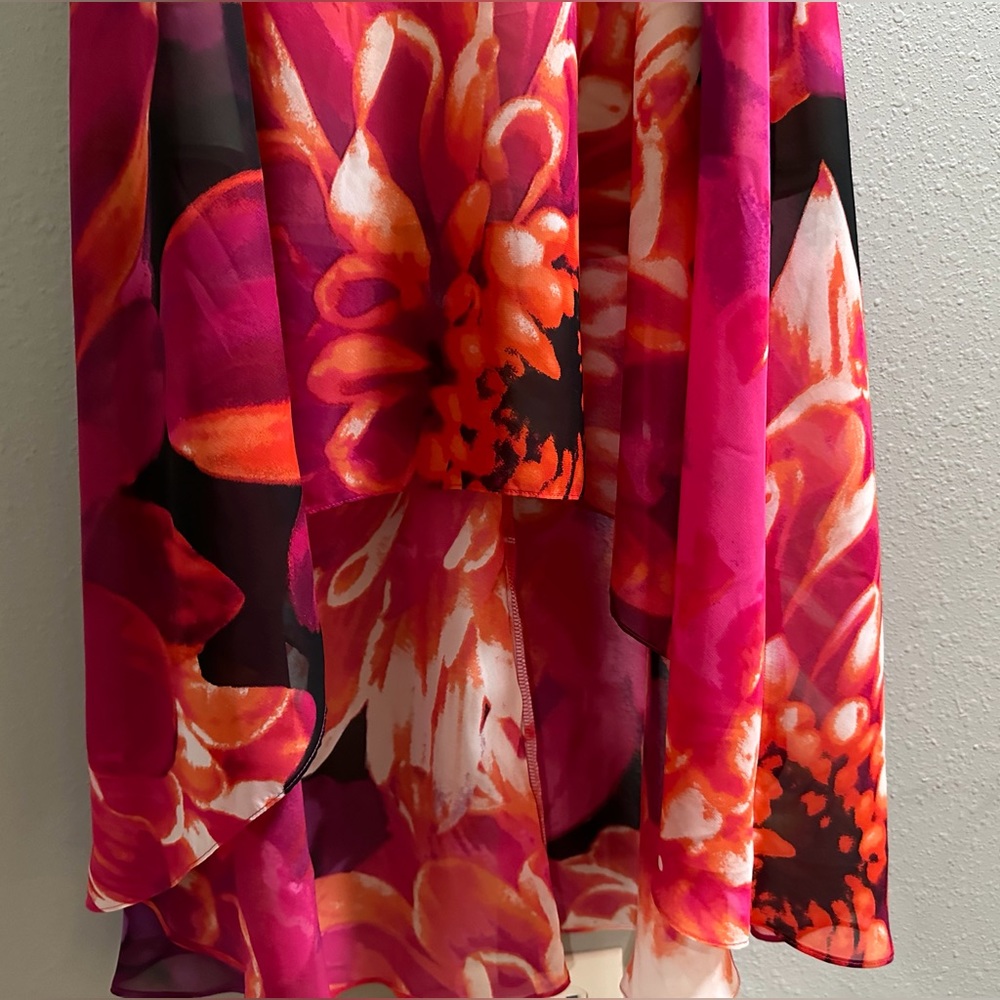 Kensie High Low Floral Dress - Picture 11 of 13